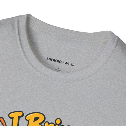 Graphic fitness T-shirt featuring the "I Bring Trail Mix to the Team Meeting" design.