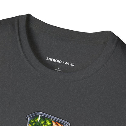 Graphic fitness T-shirt featuring the "The Meal Prep Containers Are Multiplying" design.