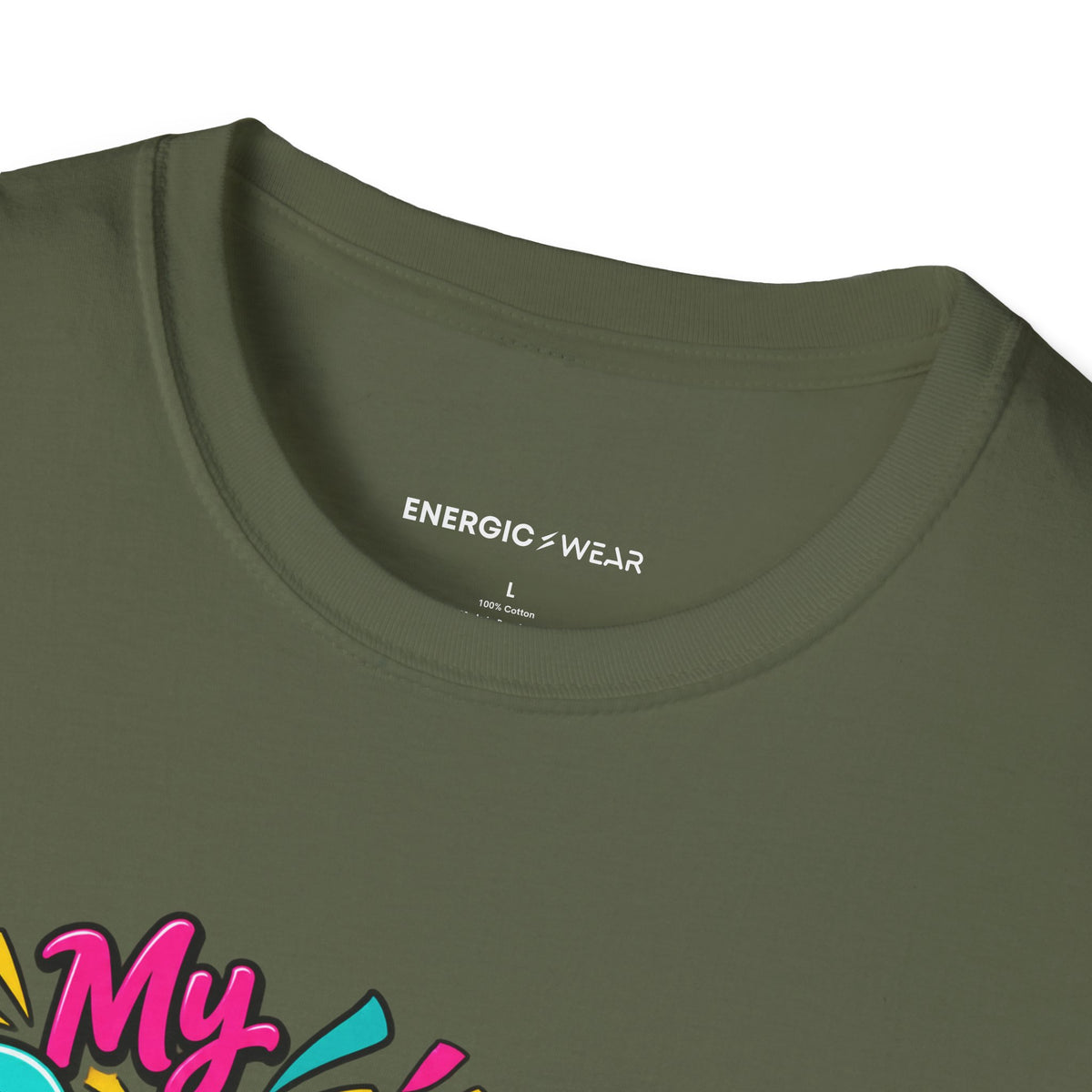 Graphic fitness T-shirt featuring the "My Dance Class Is an Unscheduled Confetti Event" design.