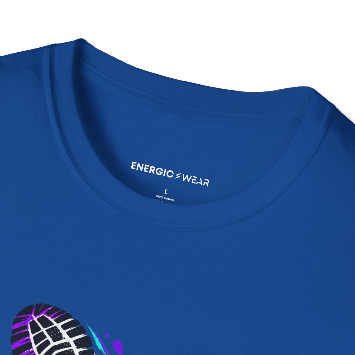 Graphic fitness T-shirt featuring the "No Apology in My Footwork" design.