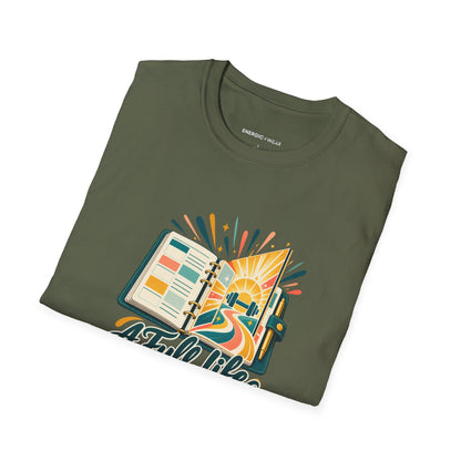 Graphic fitness T-shirt featuring the "A Full Life Has Room for Her Workout" design.