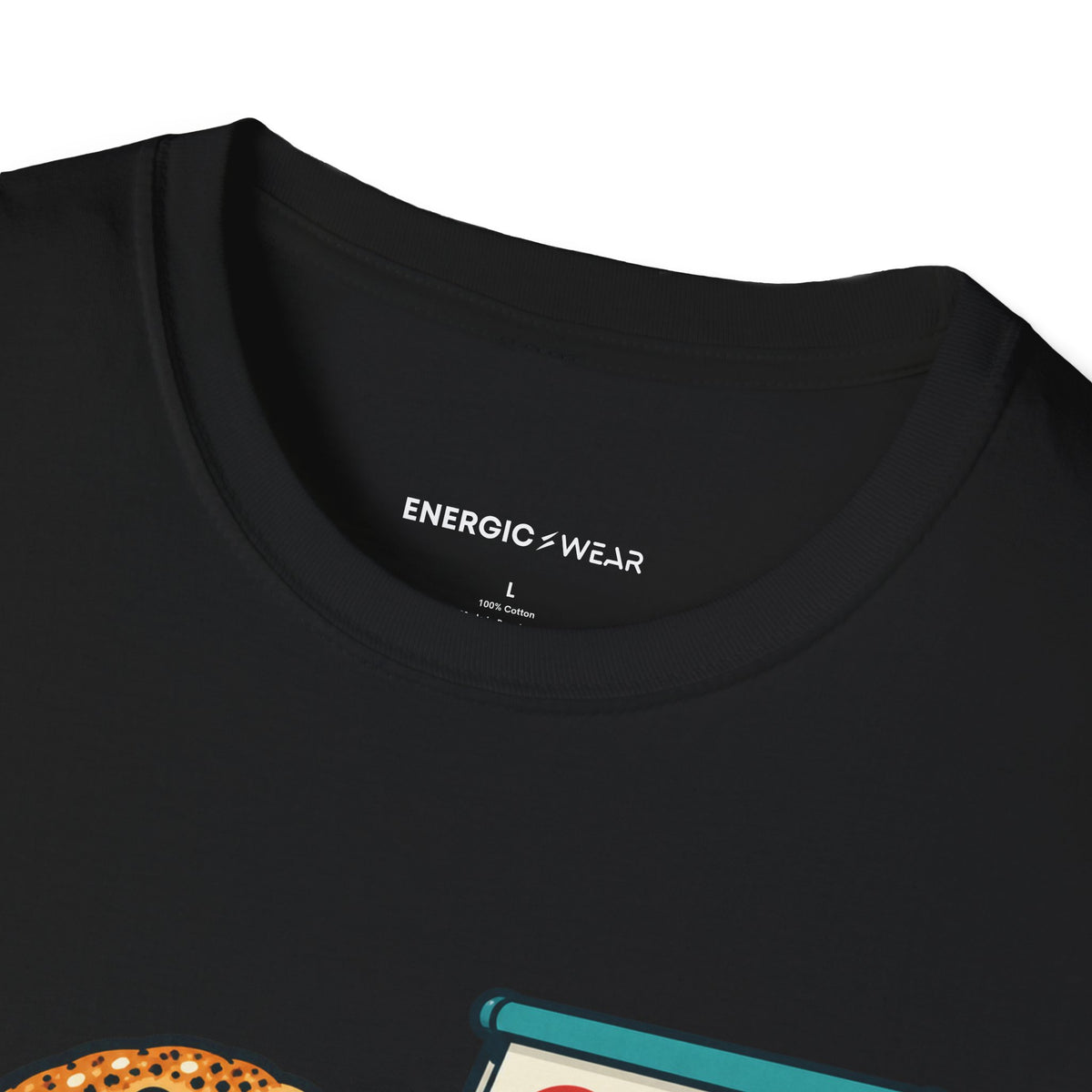 Graphic fitness T-shirt featuring the "Bagels Are Part of the Briefing" design.