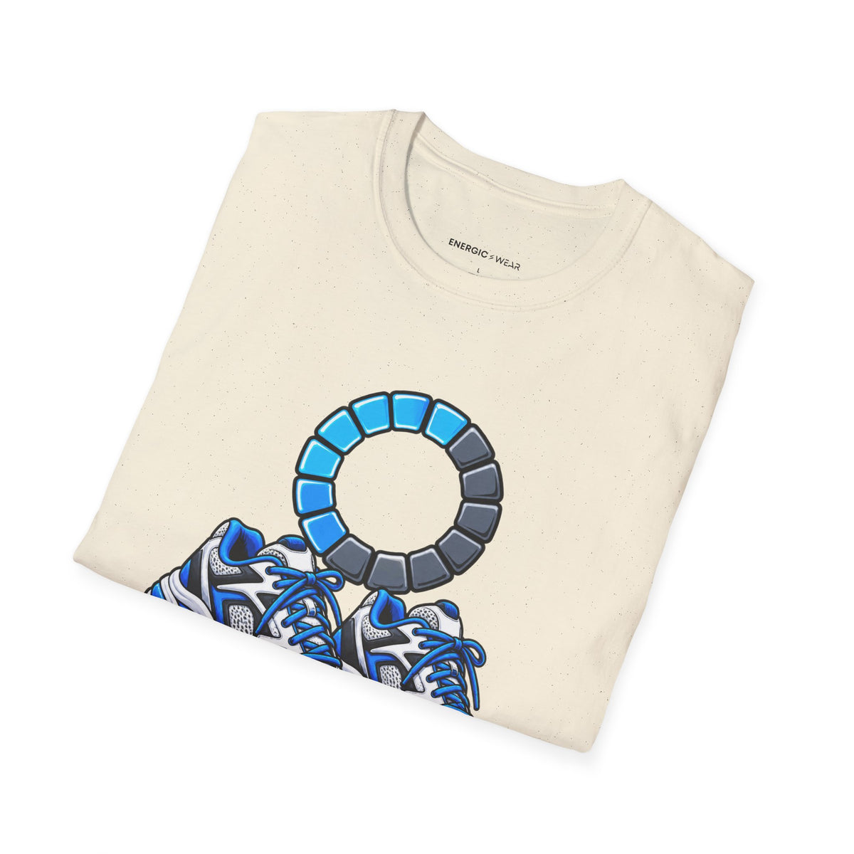 Graphic fitness T-shirt featuring the "Please Hold, My Legs Are Rebooting" design.