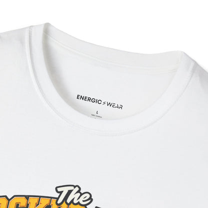 Graphic fitness T-shirt featuring the "The Locker Room Acoustics Deserve Better Than My Singing" design.