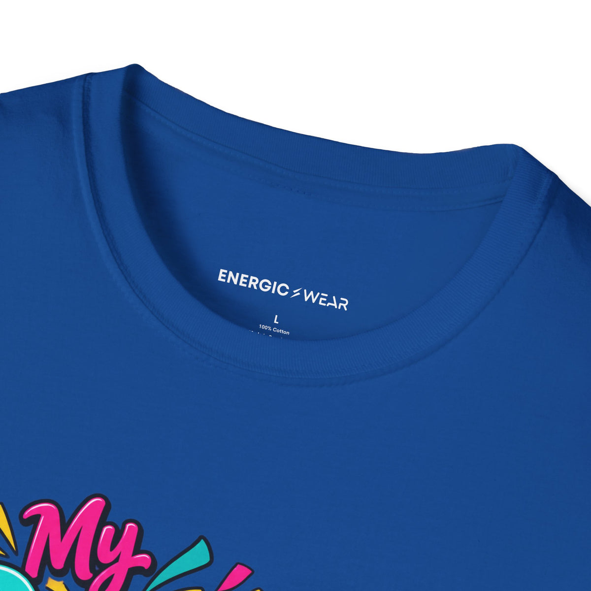 Graphic fitness T-shirt featuring the "My Dance Class Is an Unscheduled Confetti Event" design.
