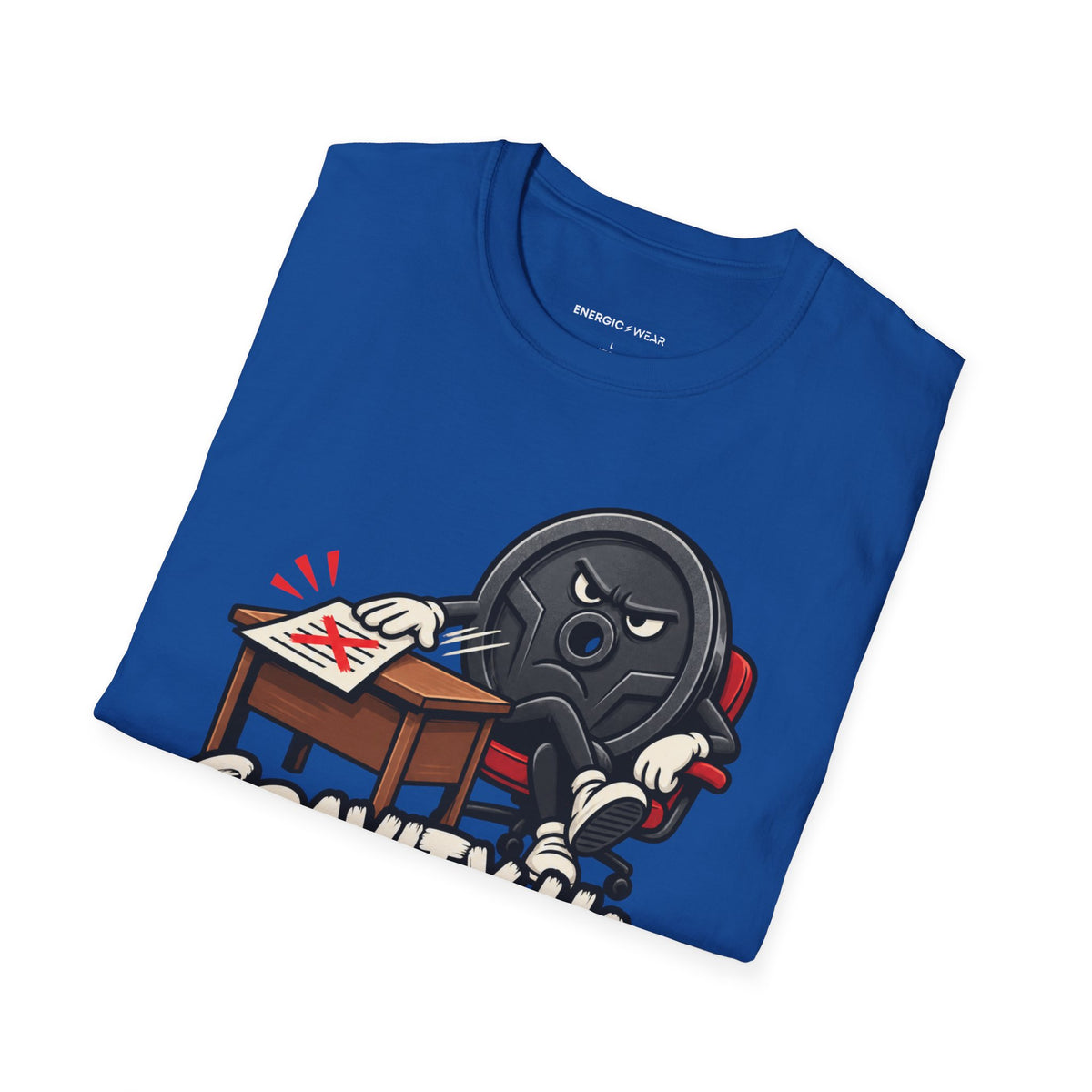 Graphic fitness T-shirt featuring the "Gravity Has Rejected My Counteroffer" design.