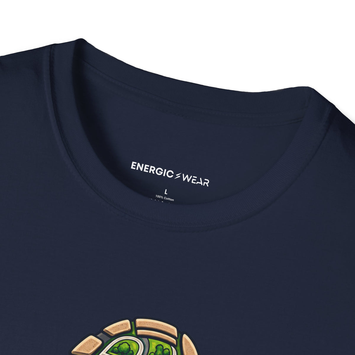 Graphic fitness T-shirt featuring the "My Walking Shoes Know the Neighborhood" design.