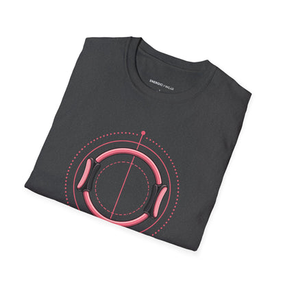 Graphic fitness T-shirt featuring the "Small Circles Serious Pilates" design.
