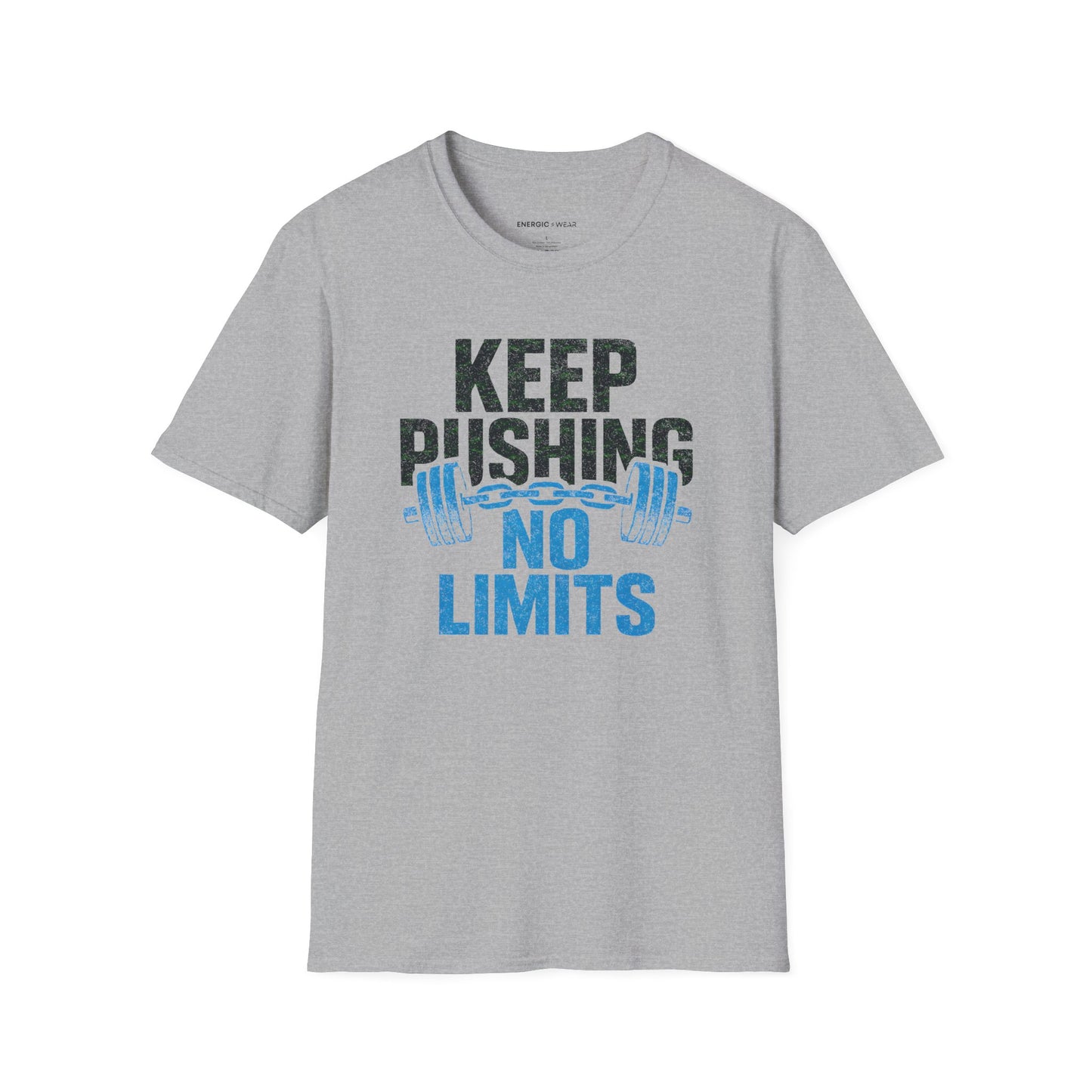 Keep Pushing No Limits - Fitness Motivational Tee