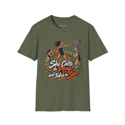 She Calls the Play and Takes the Shot T-Shirt