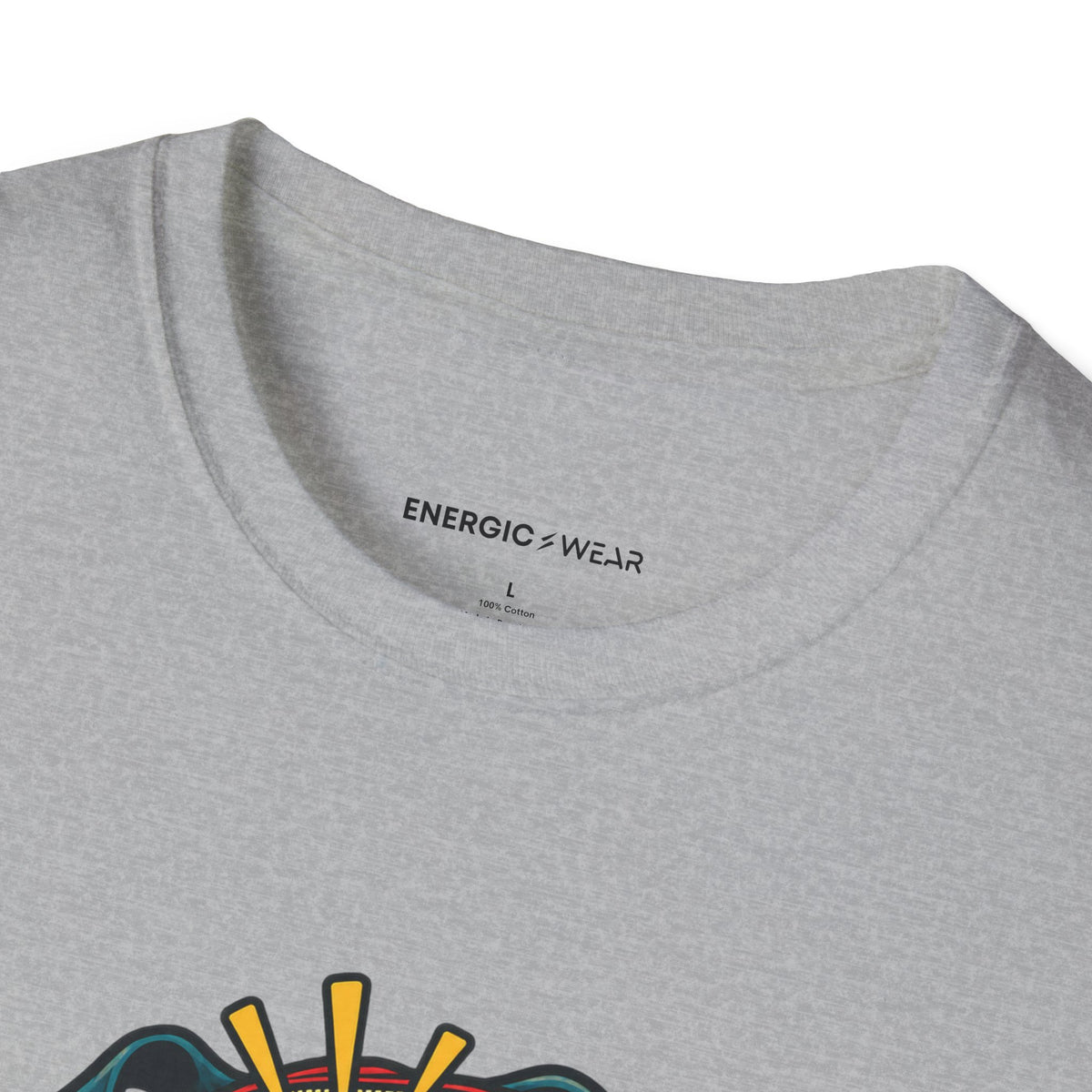 Graphic fitness T-shirt featuring the "This Gym Bag Contains Emergency Noodles" design.