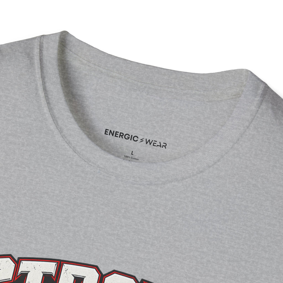 Graphic fitness T-shirt featuring the "Strong Through the Sticking Point" design.