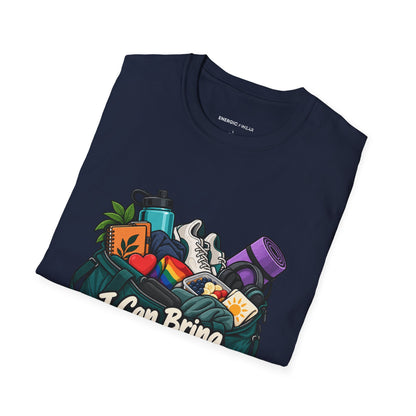 Graphic fitness T-shirt featuring the "I Can Bring My Whole Self to Training" design.