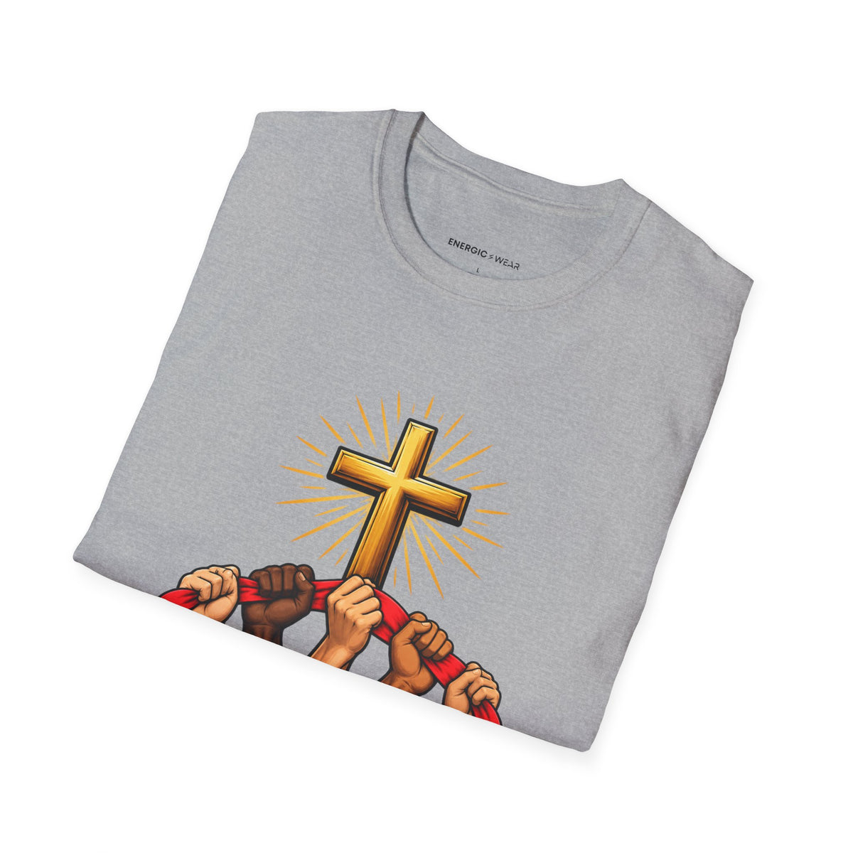 Graphic fitness T-shirt featuring the "Use the Strength Share the Credit" design.