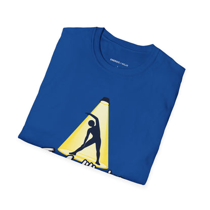 Graphic fitness T-shirt featuring the "I'm Auditioning for the Cooldown" design.