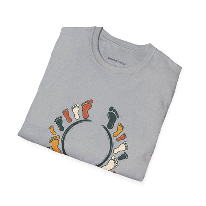Graphic fitness T-shirt featuring the "Movement Fits Around the People I Love" design.