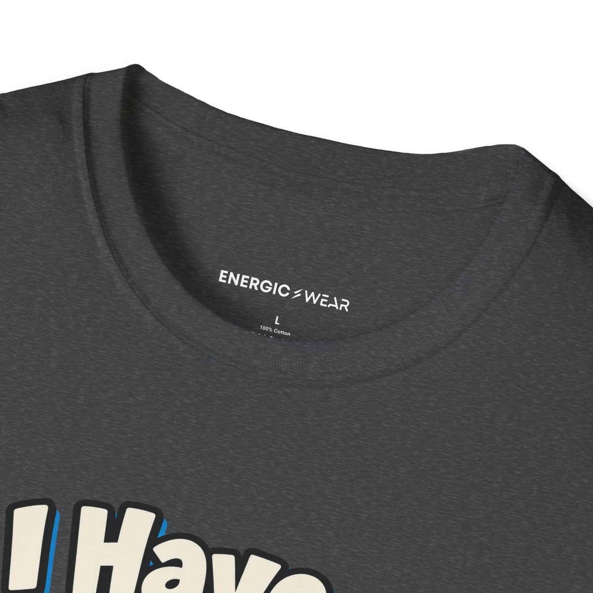 Graphic fitness T-shirt featuring the "I Have a Favorite Gym Floor Tile" design.