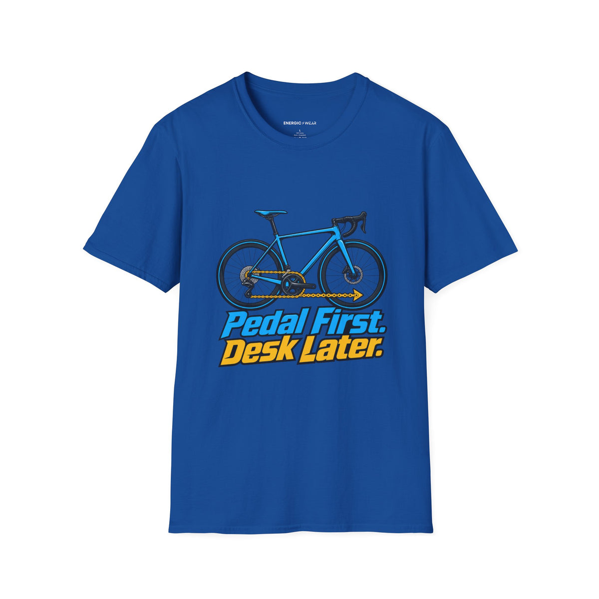 Pedal First Desk Later T-Shirt
