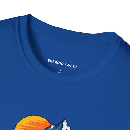 Graphic fitness T-shirt featuring the "That Mountain Trip Has My Training Attention" design.