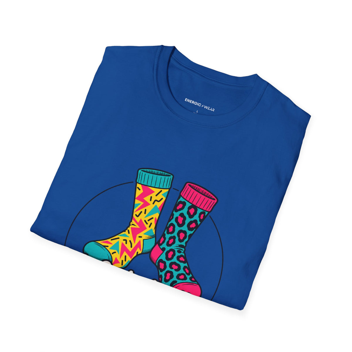 Graphic fitness T-shirt featuring the "My Socks Are the Loudest Part of My Workout" design.