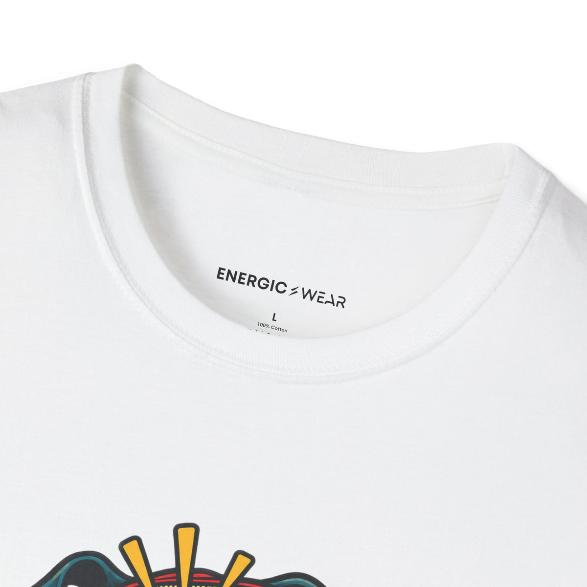 Graphic fitness T-shirt featuring the "This Gym Bag Contains Emergency Noodles" design.