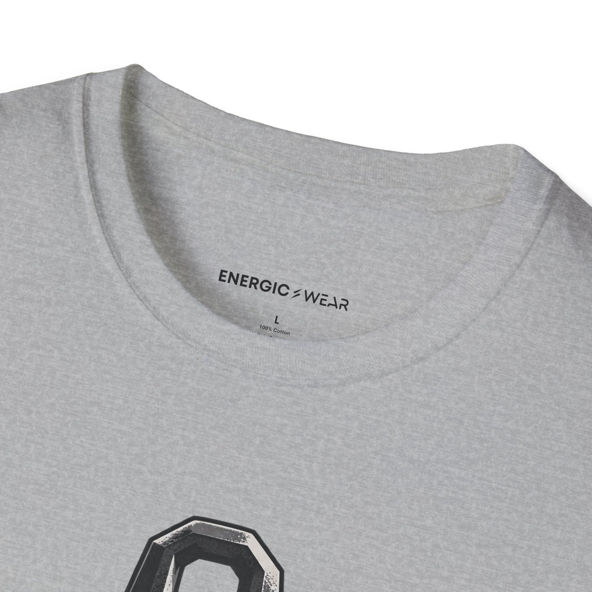 Graphic fitness T-shirt featuring the "Heavy Work, Steady Hands" design.