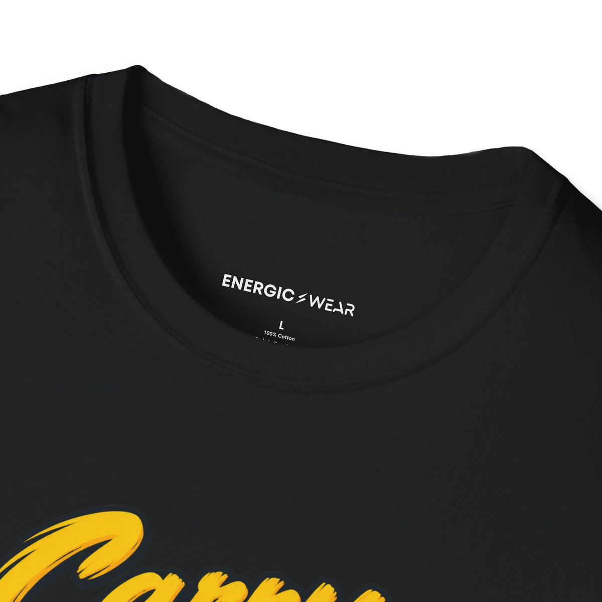 Graphic fitness T-shirt featuring the "Carry the Beat Through the Last Chorus" design.