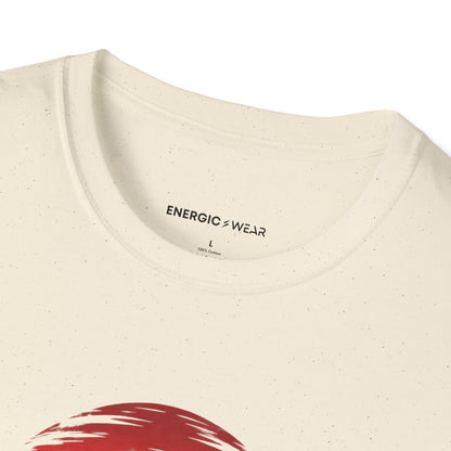 Graphic fitness T-shirt featuring the "Own the Space Above the Bar" design.