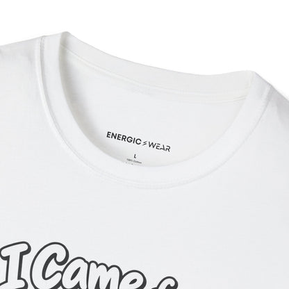 Graphic fitness T-shirt featuring the "I Came for Cardio and Joined a Conga Line" design.