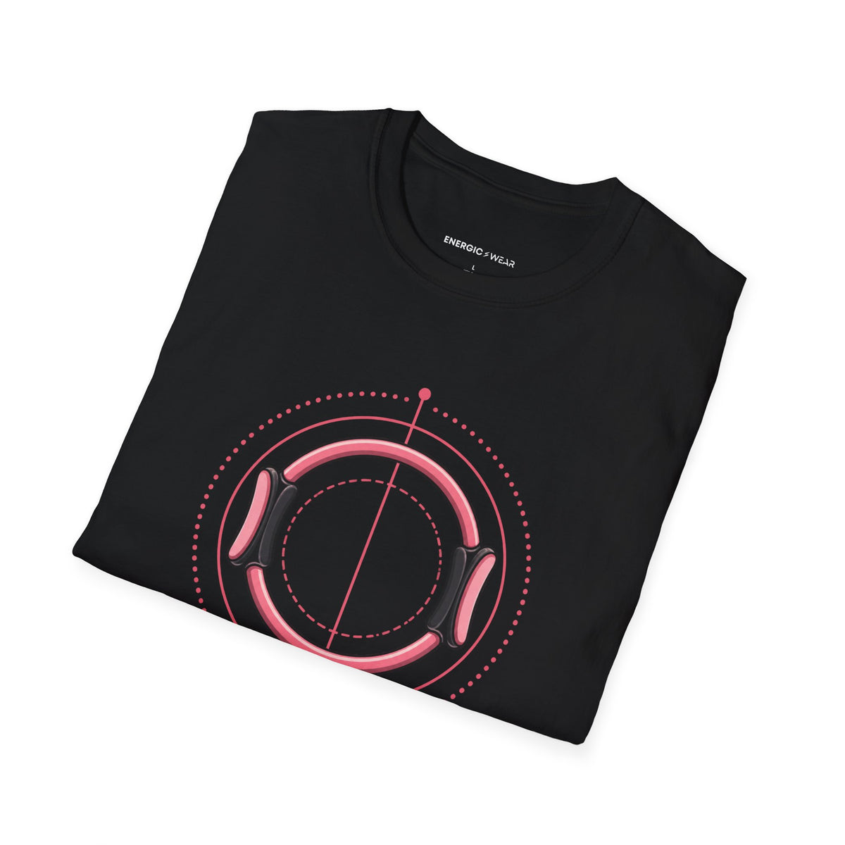 Graphic fitness T-shirt featuring the "Small Circles Serious Pilates" design.