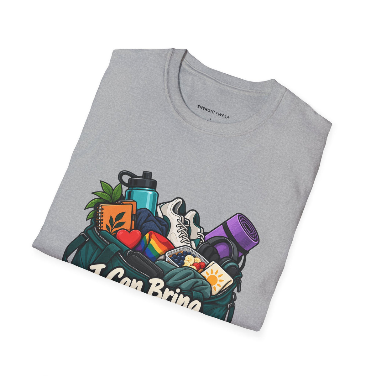 Graphic fitness T-shirt featuring the "I Can Bring My Whole Self to Training" design.