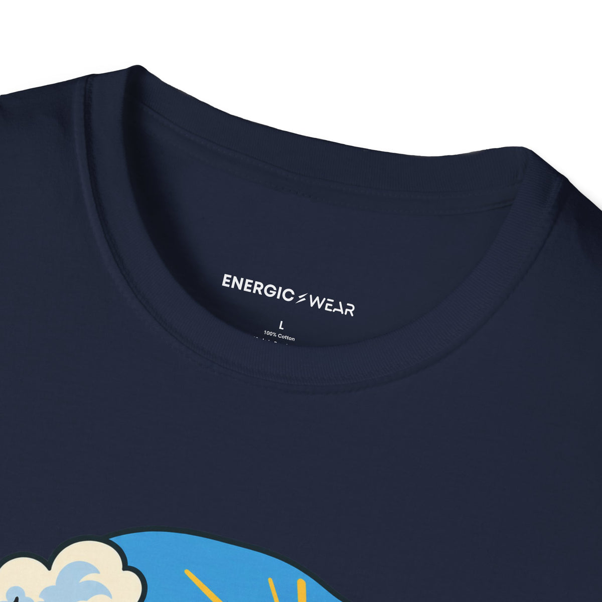 Graphic fitness T-shirt featuring the "Weather Report Excellent for Wandering" design.