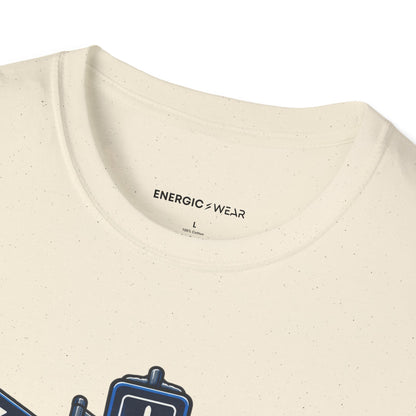 Graphic fitness T-shirt featuring the "I Can Find the Gym in Any Airport" design.