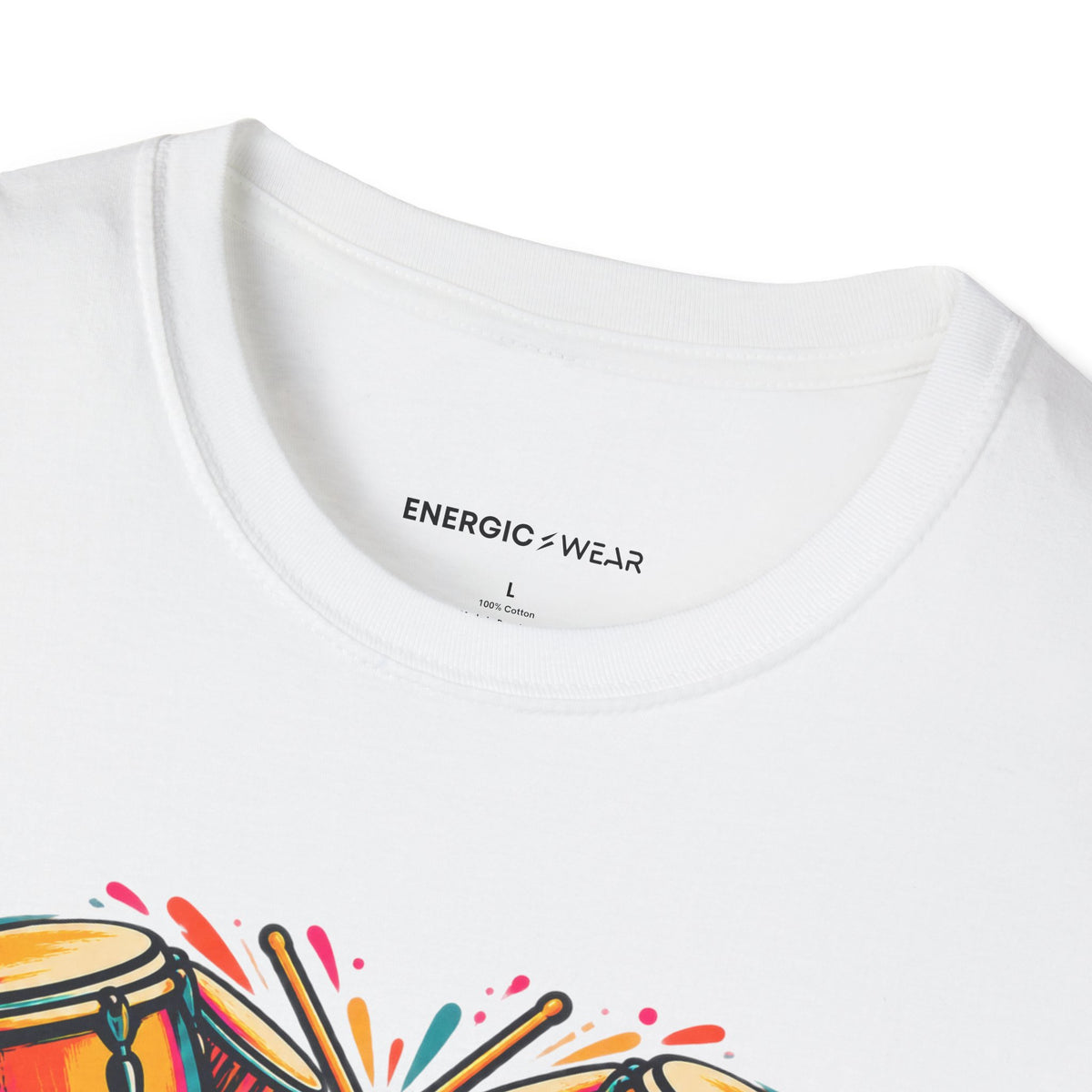 Graphic fitness T-shirt featuring the "Bring Your Whole Heart to the Beat" design.
