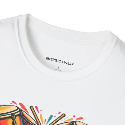 Graphic fitness T-shirt featuring the "Bring Your Whole Heart to the Beat" design.