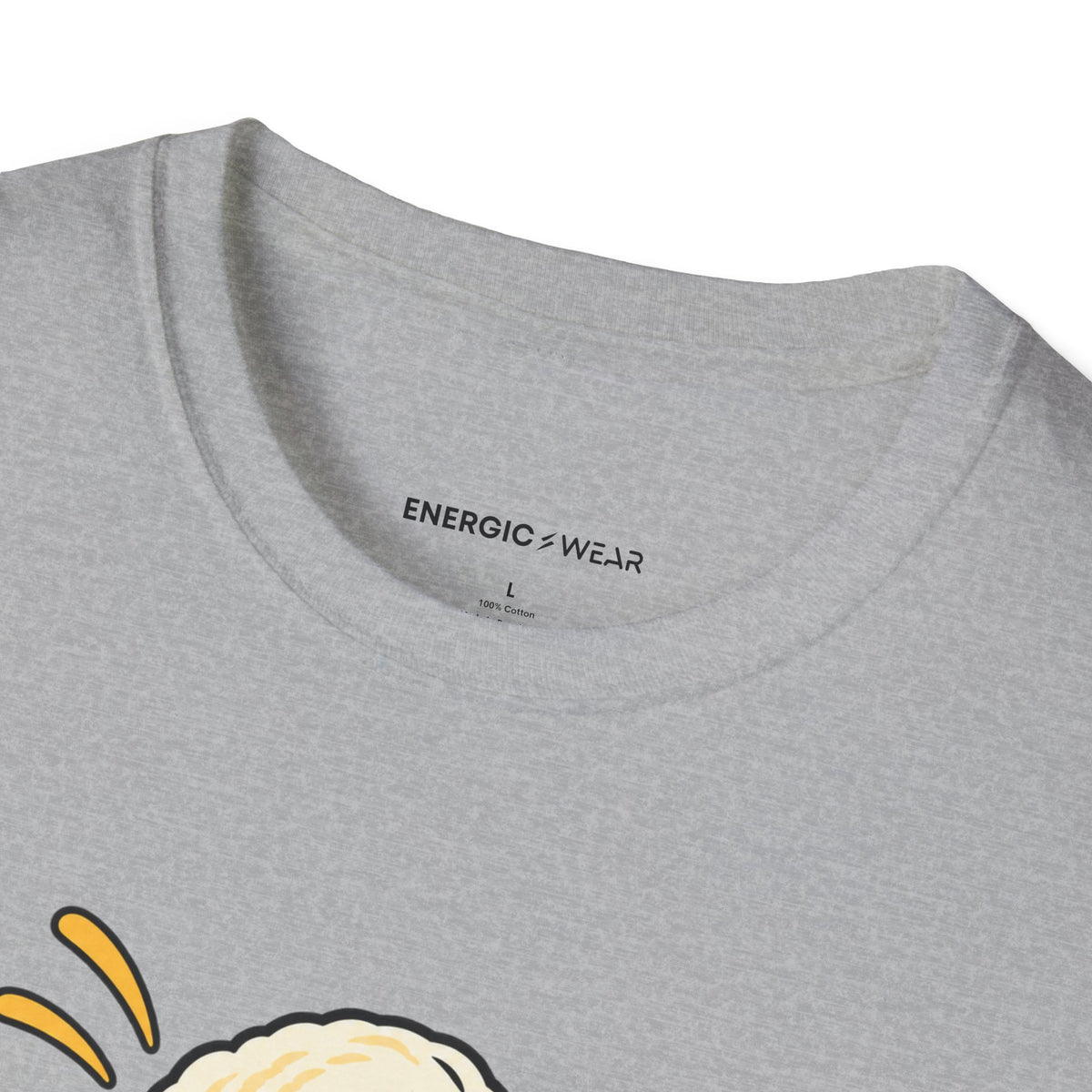 Graphic fitness T-shirt featuring the "The Last Scoop Deserves a Drumroll" design.
