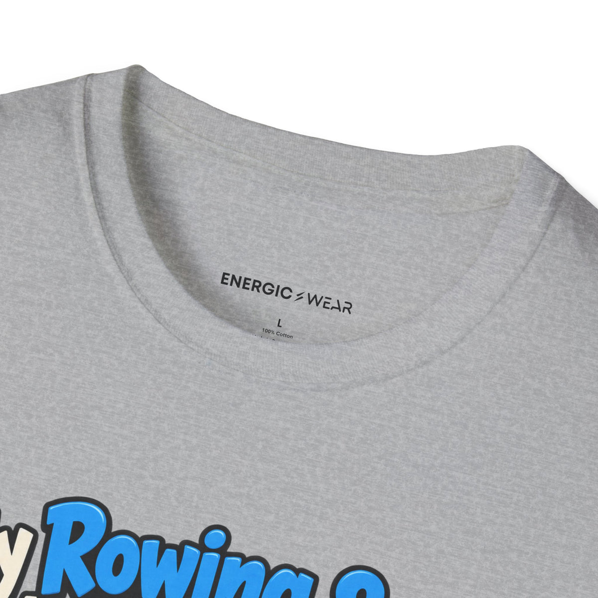 Graphic fitness T-shirt featuring the "My Rowing Split Is None of My Watch S Business" design.