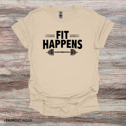 FIT HAPPENS! Funny Fitness Tee