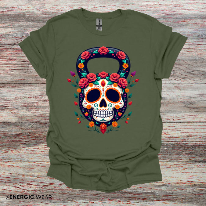 KettleBell Floral! TShirt – Funny Fitness Gym Tee