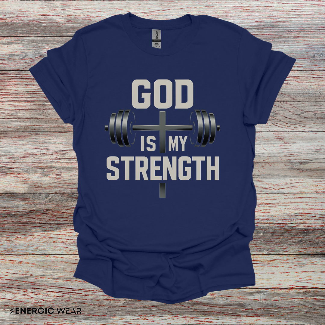 God Is My Strenght - Fitness Motivational Tee