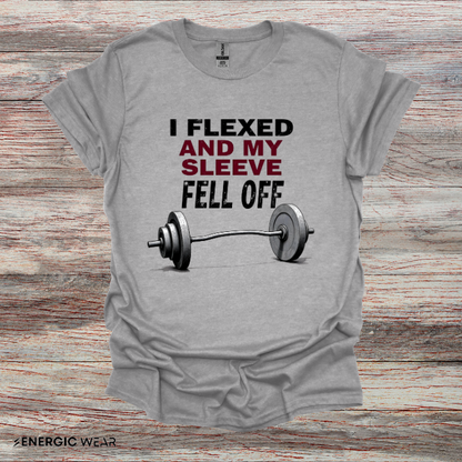 I FLEXED And My SLEEVES FELL Off! Funny Fitness Tee