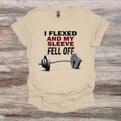 I FLEXED And My SLEEVES FELL Off! Funny Fitness Tee
