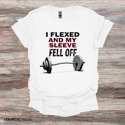 I FLEXED And My SLEEVES FELL Off! Funny Fitness Tee