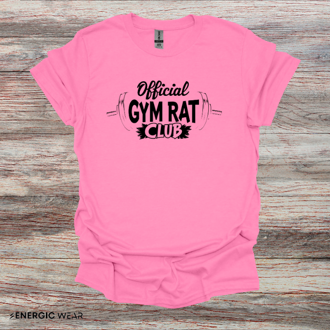 Official Gym Rat Club TShirt – Motivational Lifestyle Tee