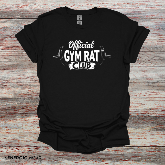 Official Gym Rat Club TShirt – Motivational Lifestyle Tee
