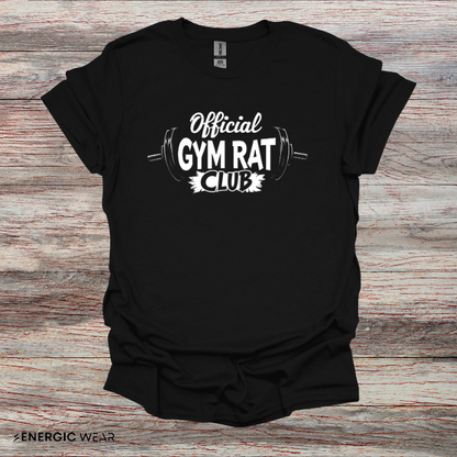 Official Gym Rat Club TShirt – Motivational Lifestyle Tee