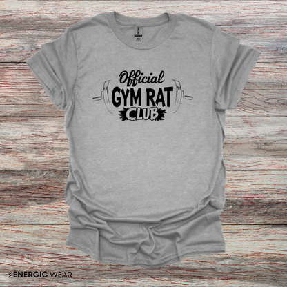 Official Gym Rat Club TShirt – Motivational Lifestyle Tee