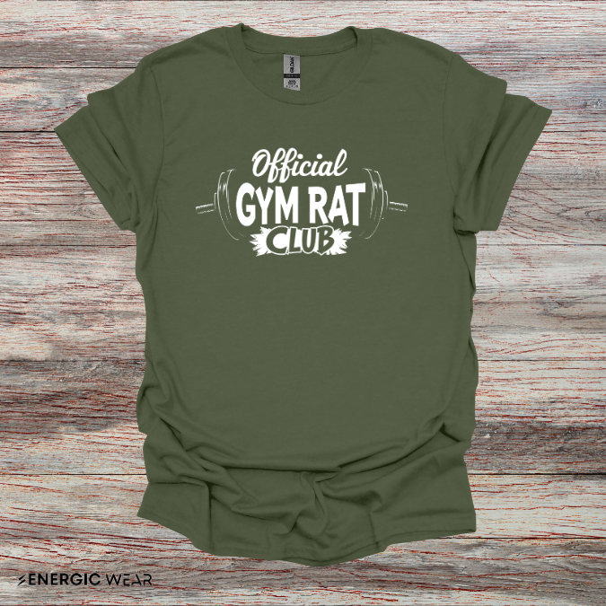 Official Gym Rat Club TShirt – Motivational Lifestyle Tee