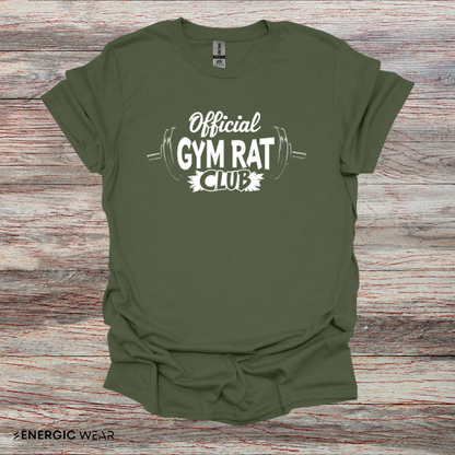 Official Gym Rat Club TShirt – Motivational Lifestyle Tee