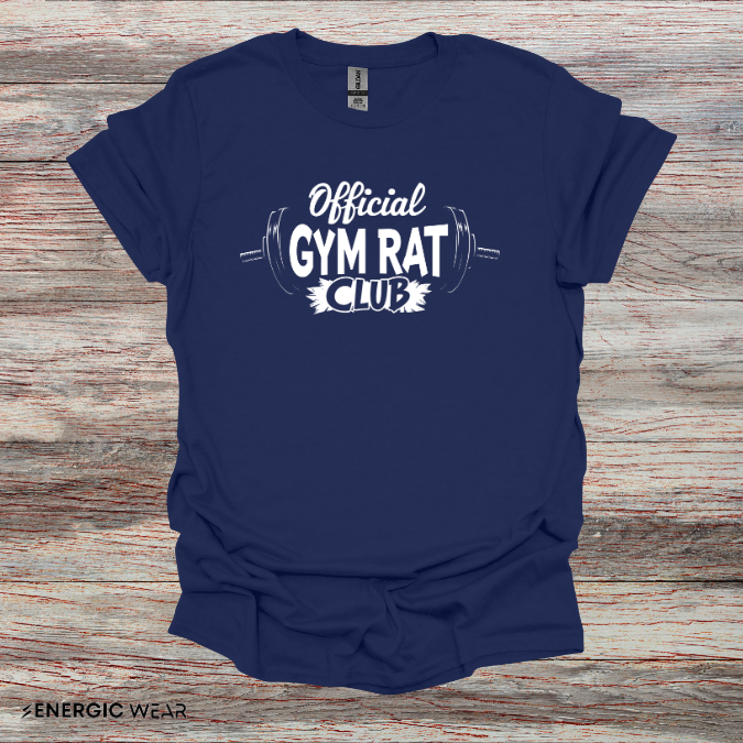 Official Gym Rat Club TShirt – Motivational Lifestyle Tee